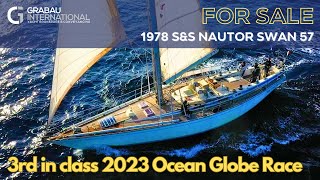[NOW SOLD] 1978 NAUTOR SWAN 57 'White Shadow' | Sailing Yacht for sale with Grabau International 3