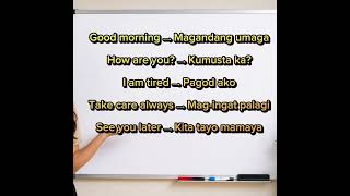 Part 3 -English-Tagalog Tutorial #englishtutorial #LearnEnglish #Tutorial 