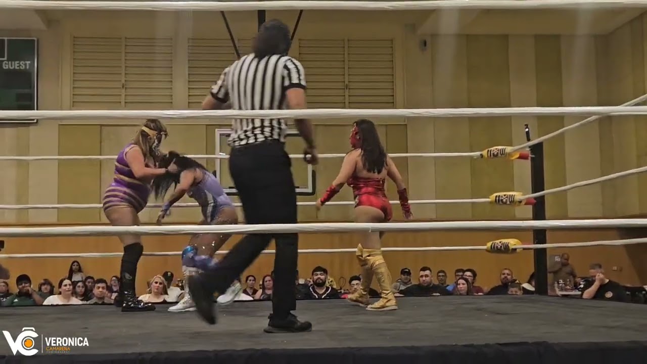Lady Lee vs Lady Pink vs Reina Dorada at RMW in Santa Barbara,  CA 