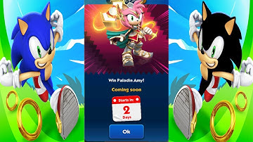 Sonic Dash Racing Game - Paladin Amy New Event Coming Soon - Sonic vs Shadow All Characters Unlocked