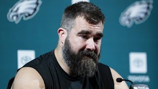 Jason Kelce had Eagles trainer who's fighting cancer tape his ankles for retirement speech