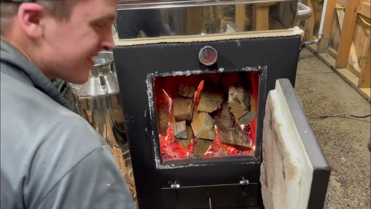 First Boil On Our Smoky Lake 2x6 High Output Raised Flue SSR Maple