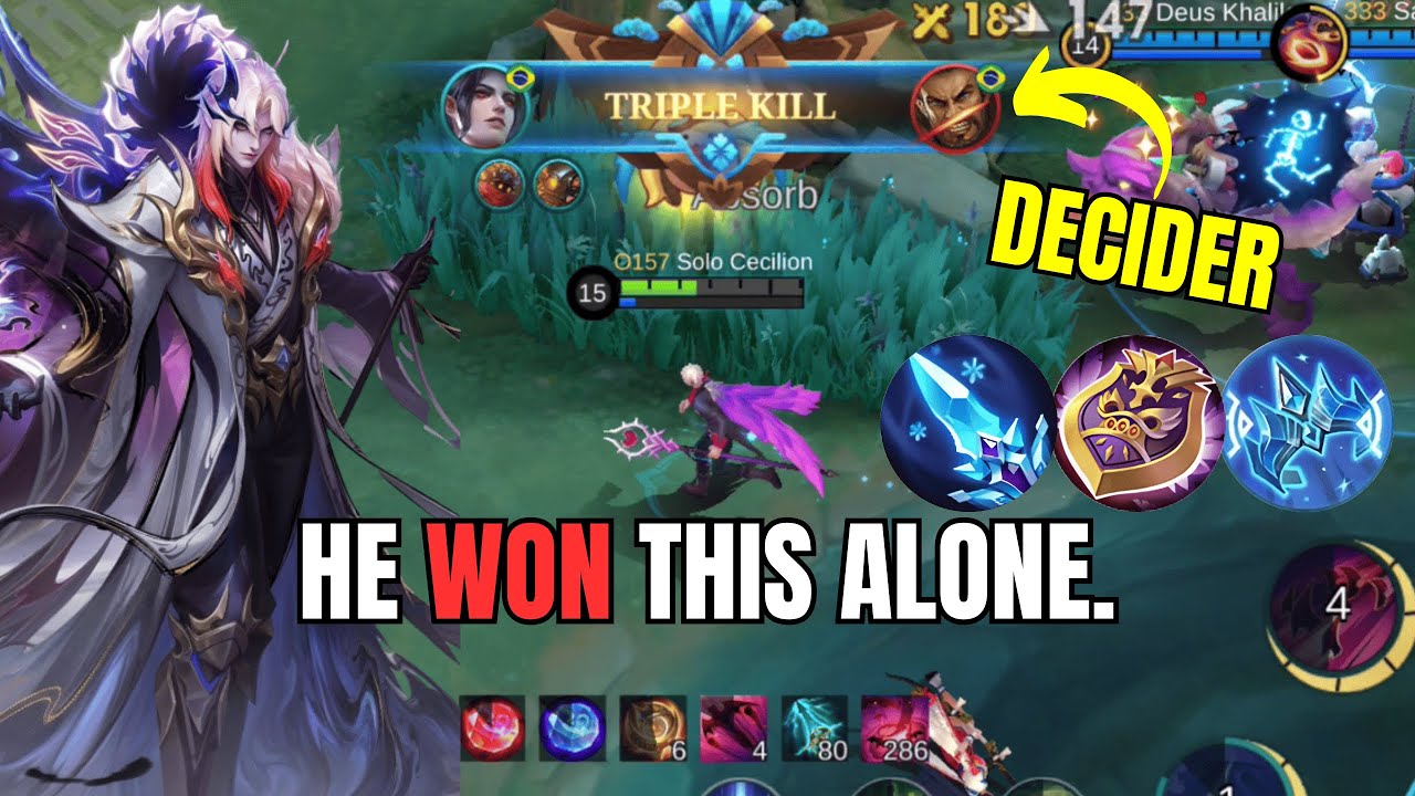 CECILION DECIDED THIS GAME ALONE!! Cecilion BUILD AND EMBLEM! ~ MLBB