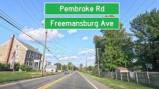 ⁴ᴷ⁶⁰ Driving Pembroke Road and Freemansburg Avenue from Bethlehem, PA to Bethlehem Township, PA