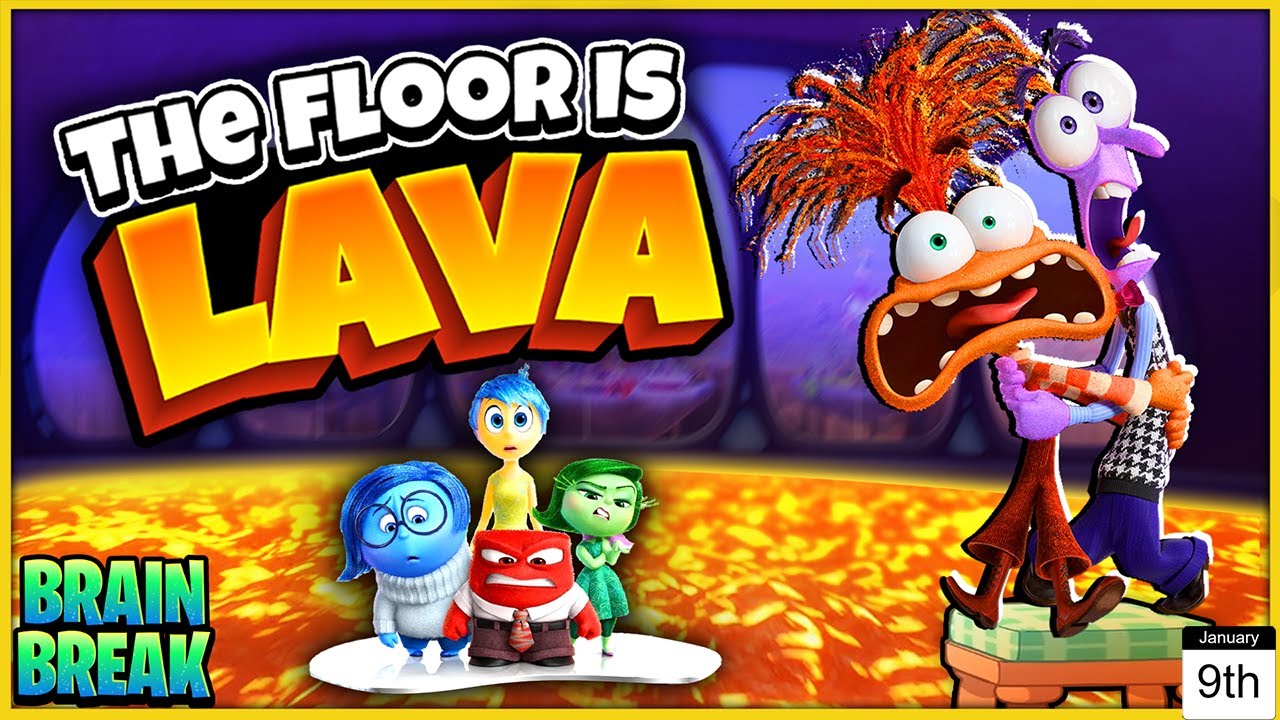 Inside Out - Floor Is Lava | Danny Go! Just Dance | Brain Break for Kids | Bear Hunt Kids Song