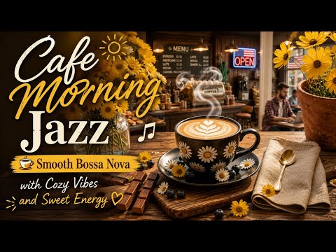 コーヒーJAZZスイカ さま　Better Life&Vibes Sunny Cafe Jazz ☕ Peaceful Bossa Nova with Flowers for Calm Moods