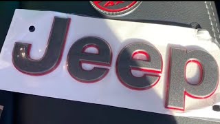 JEEP Gladiator (rubicon trim color) badge Install