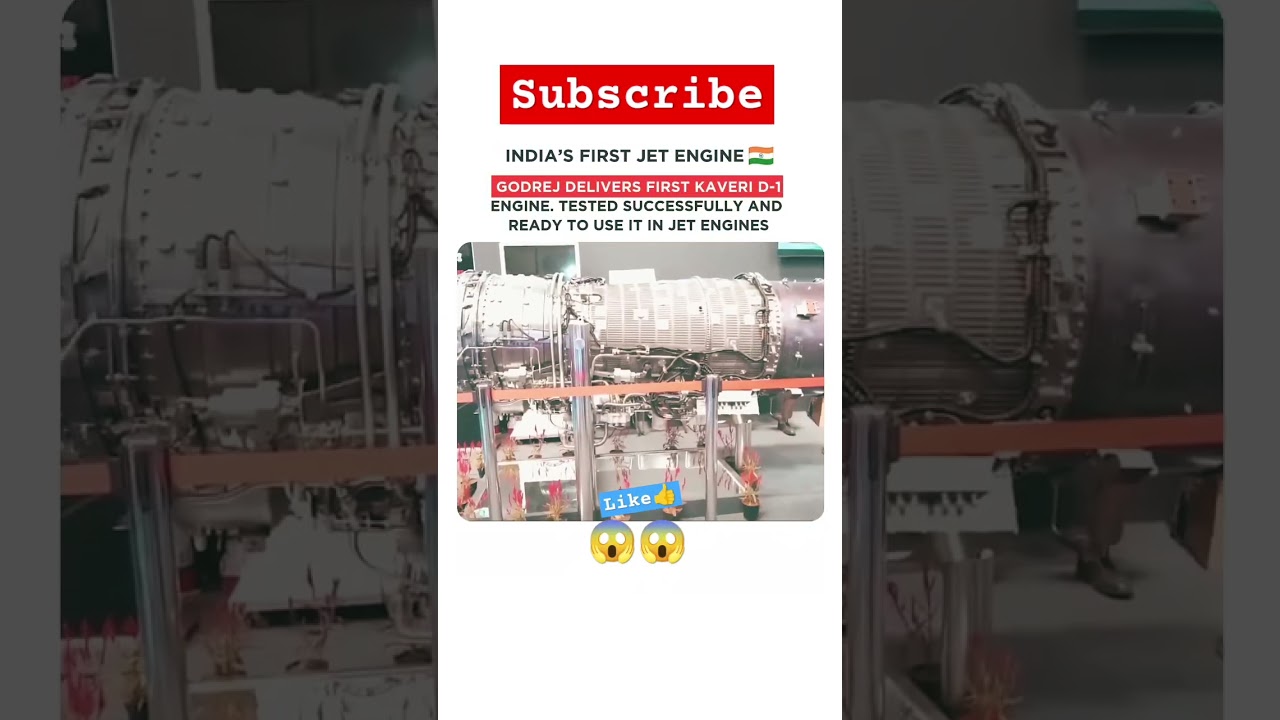 India’s First Jet Engine ✈️🔥 | Godrej Delivers Kaveri D-1 Engine 🇮🇳