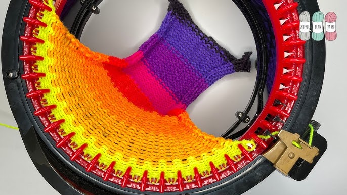 👀Watch this video to see how the Addi Express knitting machine