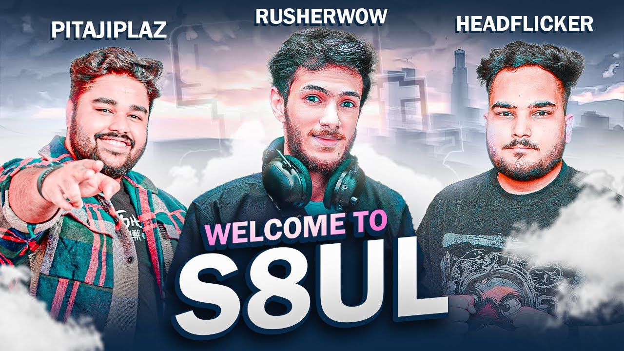 WELCOME TO S8UL @PitajiPlayz @8bitRusherwOw @HeadFlicker !! 🚀 ️ - YouTube