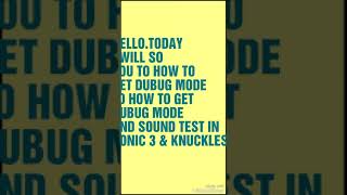 (Deleted Video) How to enable debug mode In Sonic 3 & Knuckles
Since I cant upload any content, I decided to reupload my deleted videos.
I found this old video I deleted (unfortunately) as well. This video was recorded on Tuesday April 3rd 2018 at 3:52pm. Yeah were talking about 5 years ago so of course my videos were bad. (Deleted Video) How to enable debug mode In Sonic 3 & Knuckles