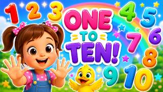 🌈🔢 Let’s Count Together! 🎵 | Numbers 1–10 with MiniKo ⭐ | Fun Counting Song for Kids 🎉