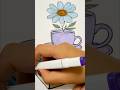 #art #asmr #drawing #painting #coloring #sketch #satisfying #flowers #top #рисунок #soft #dull