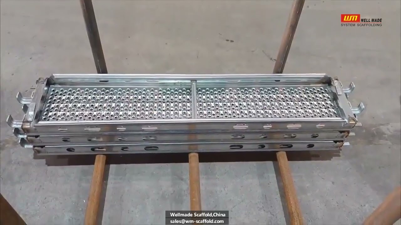 320mm Steel Plank for O ledger - Ringlock Scaffolding Work Platform - Walking Boards - Wellmade