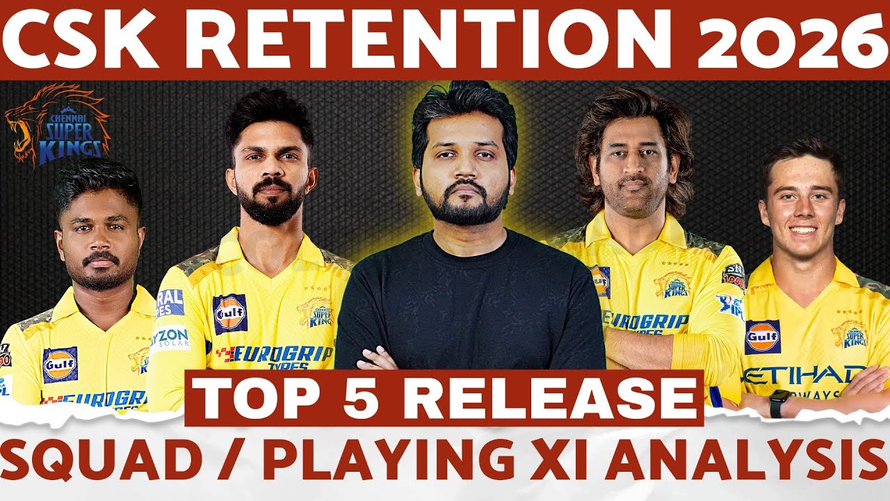 CSK Retention 2026🔥 TOP 5 Release💥 Playing XI என்ன ? Purse Value எவ்ளோ தெரியுமா ?😱
