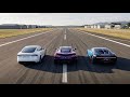 Tesla Plaid Track Pack vs Bugatti Chiron vs Chevrolet Corvette ZR1X 60-200 MPH Comparison