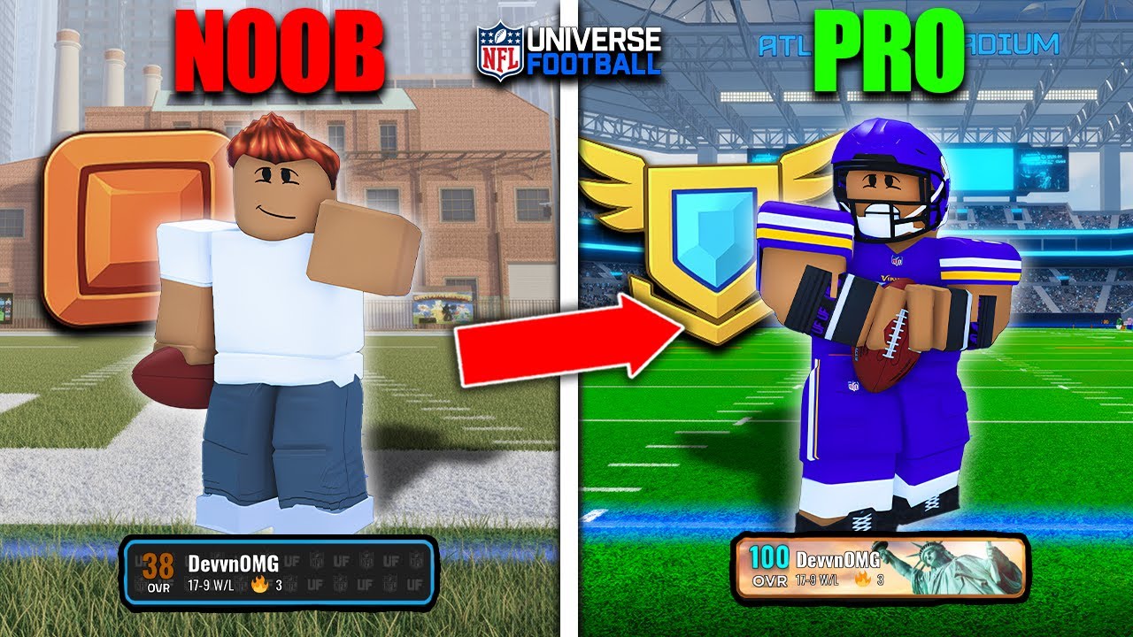 I Went From NOOB to DIAMOND in NFL Universe Football (ft 