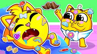 Mom & Dad Get a Sticker Makeover! So Funny! 🤣🌈 Kids Go Creative 🎨 Baby Zoo TV