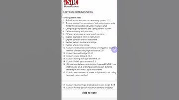 📃mimp questions list | Electrical Instrumentation (EI) | Diploma sem3 Electrical #gtu #electrical