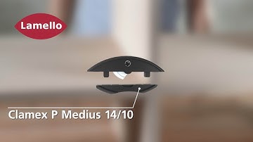 Clamex P Medius 14/10 - Detachable connector for centre panels from 16 mm material thickness