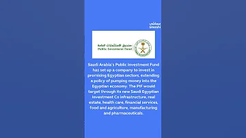 الصندوق السيادي السعودي يؤسس شركة للاستثمار في مصر 