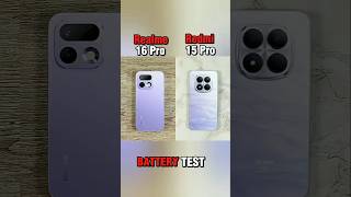 Realme 16 pro vs redmi note 15 pro battery test 🤯 #realme16proplus #redminote15proplus #batterytest