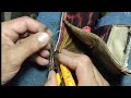 cómo achicar botas modificando con costuras a mano (parte 1)