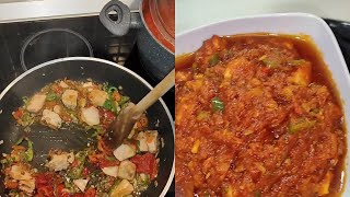 Hubby called me from work and asked me to prepare him his type of stew