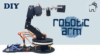 DIY 6 DOF Robotic Arm with Arduino and PCA9685.