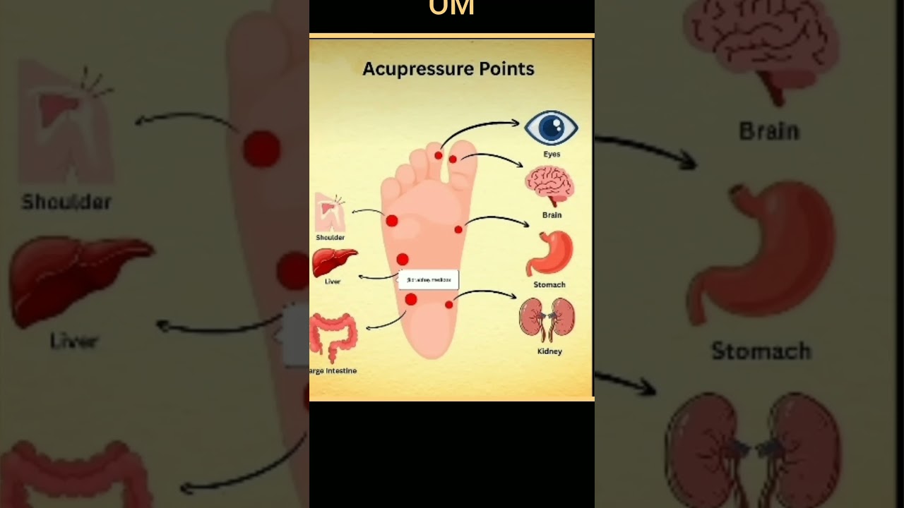 Acupressure points On Foot | Natural Healings Therapy Explained !