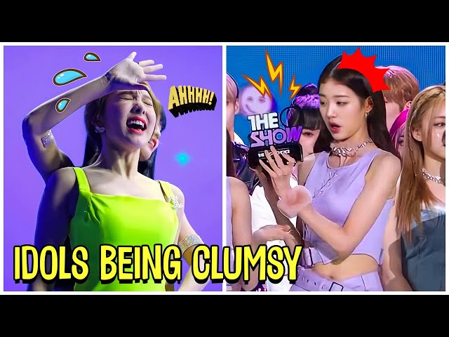 Kpop Idols Clumsy Moments (Part 2) class=