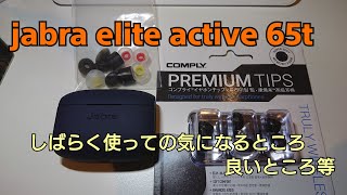 完全ワイヤレスイヤフォン JABRA  ELITE ACTIVE 65t しばらく使ってのあれやこれ、イヤーチップの話など