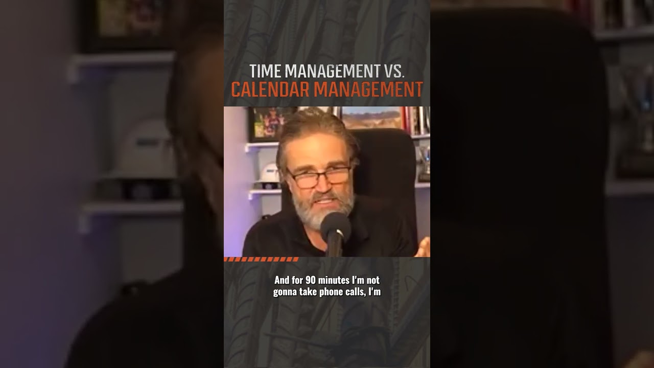 Manage Your Calendar Not Your Time | Eric Anderton 