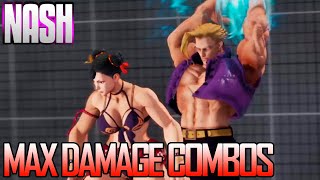 Spring Update  Nash Bnb Combos Max Damage Sf5  Street Fighter 5  Sfv