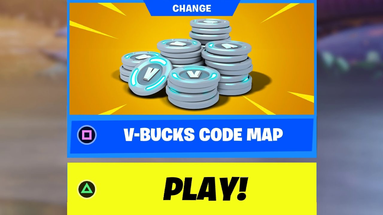 free vbucks map code🤑 YouTube