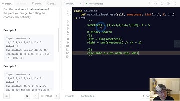 1231. Divide Chocolate | Korean | Hard