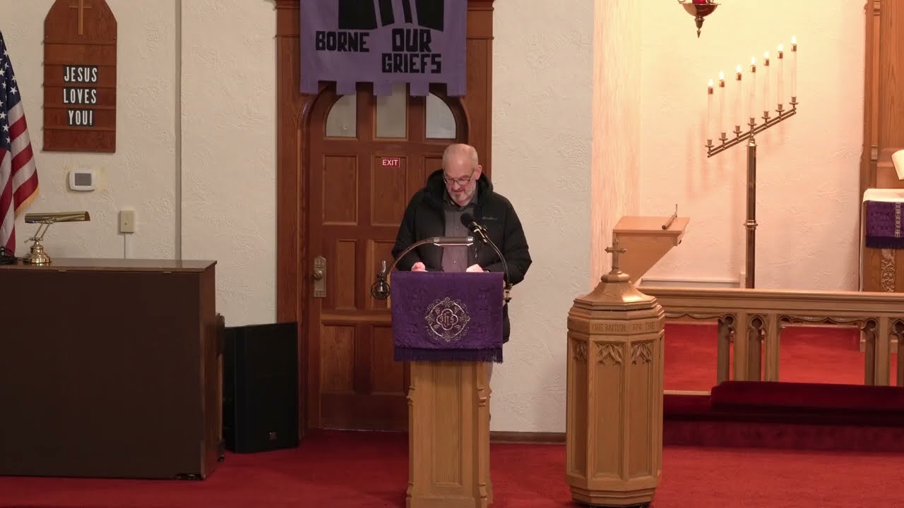 Scripture for Lent midweek 2, 7PM, March 4, 2026, with Rev. Richard Flath, Immanuel Lutheran Church