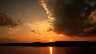 Time Lapse of the Sky Clearing as Sunset Approaches