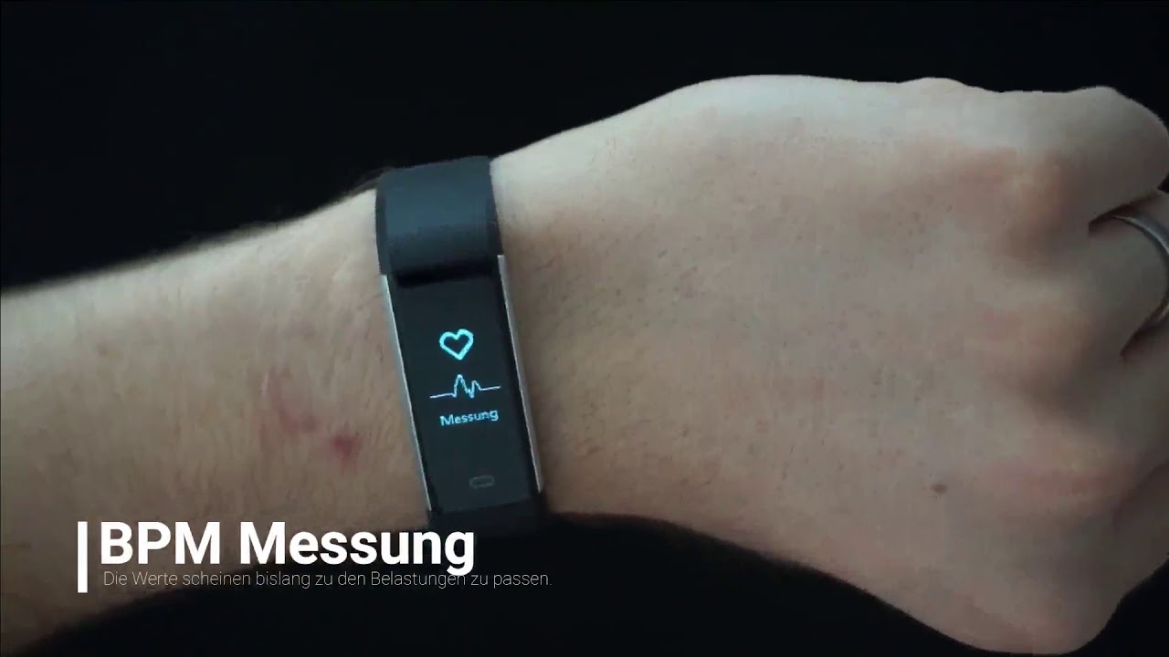 YAMAY Fitness Armband mit Pulsmesser Wasserdicht IP67 Fitness Tracker Smartwatch Aktivitätstracker