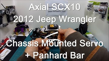 SCX10 Rubicon Pt7: Chassis Mounted Servo & Panhard Bar.