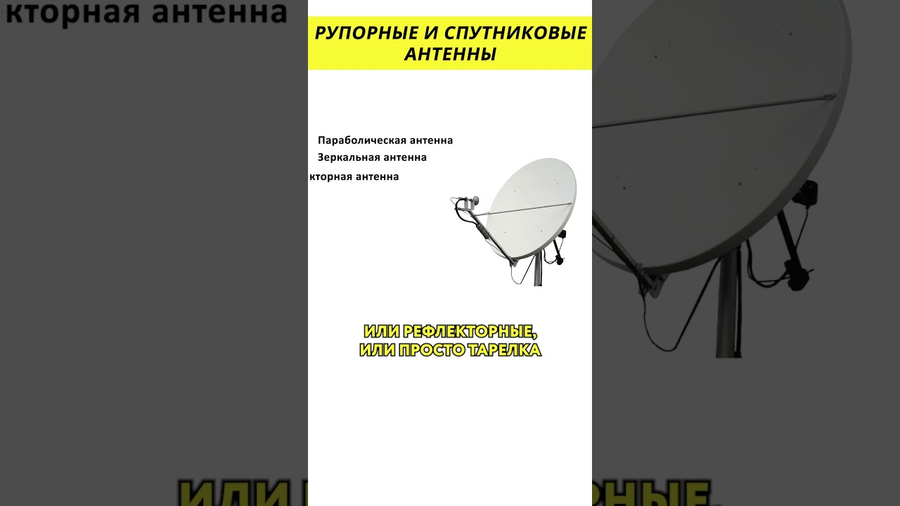 Рупорные и спутниковые антенны 