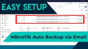 MikroTik Auto Backup Configuration via Email