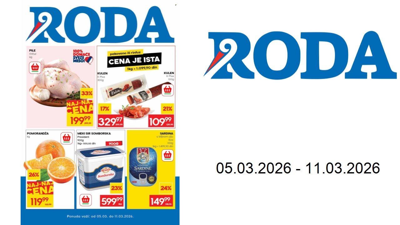 Roda katalog - Nedeljni katalog - 05.03.-11.03.2026