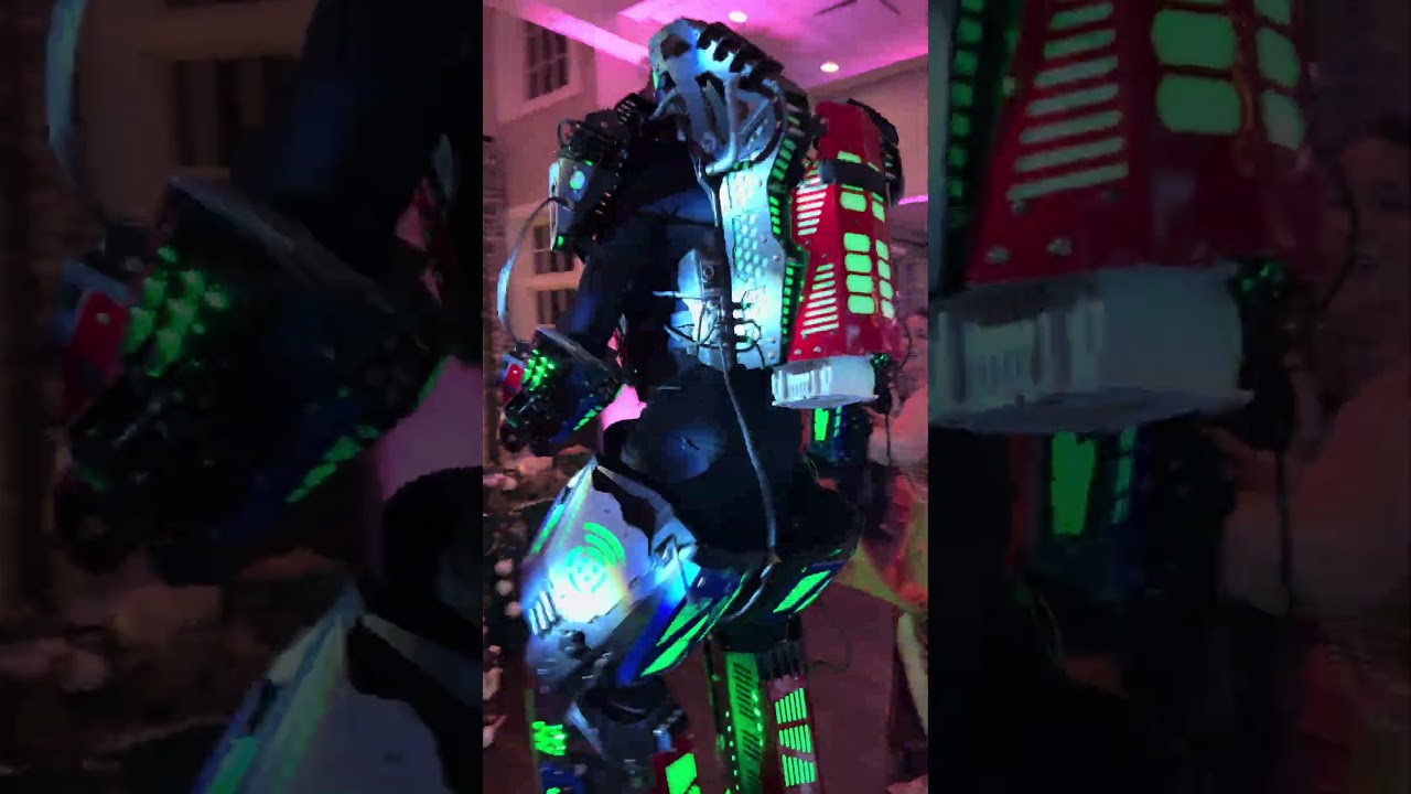 LED ROBOT PERFORMANCE  WEDDING PARTY