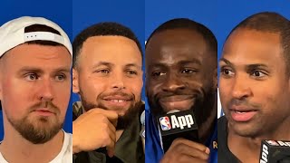 FULL Warriors Postgame Interviews Vs Clippers: Steph Curry, Draymond Green, Horford, Porzingis, Kerr
