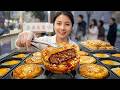 Hot Egg Burger with Crispy Crust and Juicy Center - Chinese Street Food