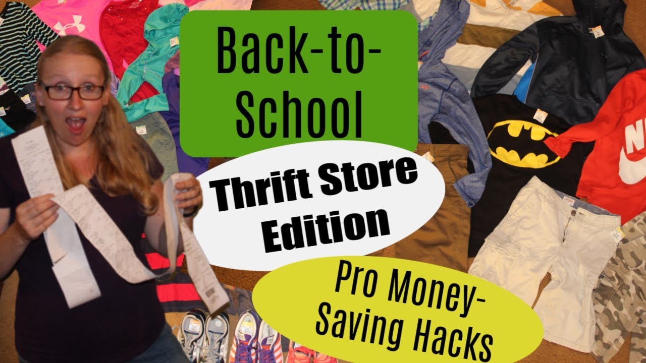 Back to School Kids Thrift Store Shopping Pro Thrifting Tips to Save