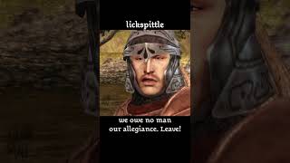 lickspittle — Dragon age : Origins dialogue scene