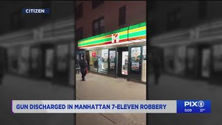Robbers fire gun inside 7-Eleven in Manhattan