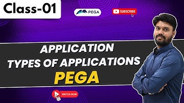 PEGA Regular Class 01 | Toepassingen en soorten toepassingen in Pega | In het Telugu | Harsha Tra...